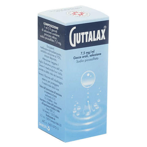Guttalax 7,5mg/ml gocce, soluzione orale - Flacone da 15ml