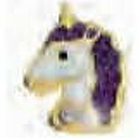 Orecchino sterile bjt702 gp violet unicorn