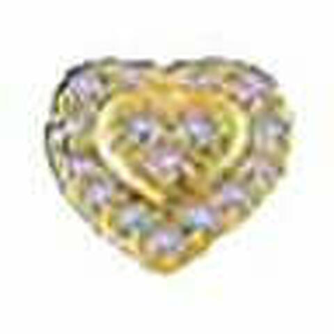 Orecchini tenderly heart crystals 10 mm