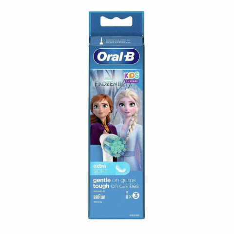 Refill - Oralb kids 3+ years frozen ii testine per spazzolino elettrico 3 pezzi