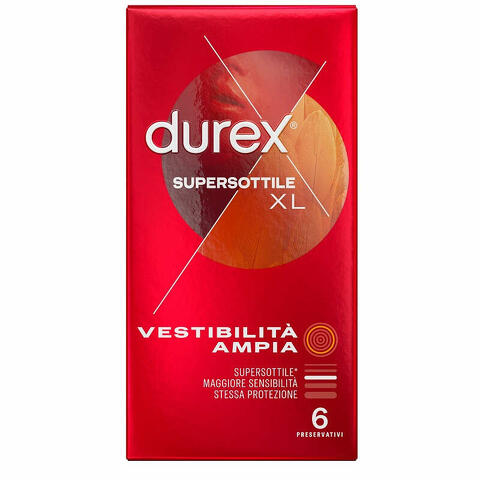 Durex Profilattico Supersottile Xl 6 Pezzi