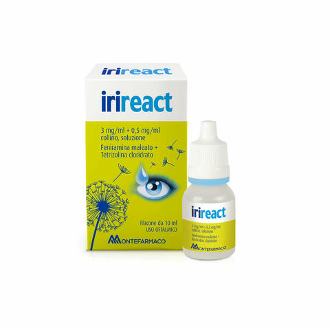 IRIREACT 3 mg/ml + 0,5 mg/ml collirio soluzione 1 flacone contagocce in ldpe da 10 ml