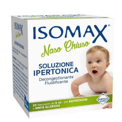 Isomax - SOLUZIONE IPERTONICA ISOMAX NASO CHIUSO 20 FLACONCINI DA 5 ML