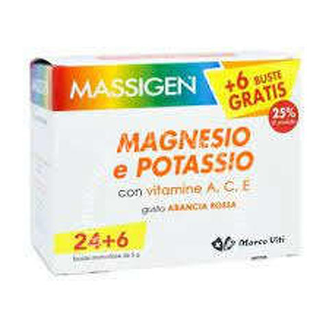 MASSIGEN MAGNESIO POTASSIO 24 BUSTINE + 6 BUSTINE