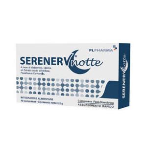 Pl Pharma - SERENERV NOTTE 40 COMPRESSE 0,8 MG