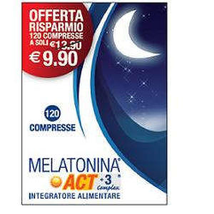  - MELATONINA ACT 1MG +3 COMPLEX 120 COMPRESSE