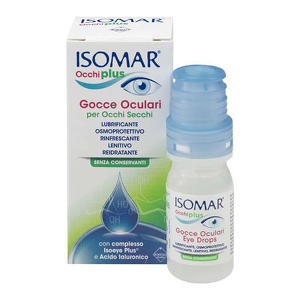 Isomar - ISOMAR OCCHI PLUS GOCCE OCULARI PER OCCHI SECCHI ALL'ACIDO IALURONICO 0,25% 10 ML
