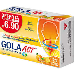  - GOLA ACT MIELE ARANCIA 24 COMPRESSE SOLUBILI 33,6 G