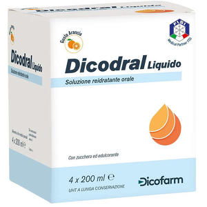Dicofarm - DICODRAL LIQUIDO SOLUZIONE REIDRATANTE ORALE 4 X 200 ML