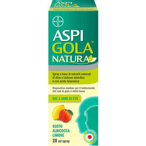 Aspirina - ASPI GOLA NATURA SPRAY ALBICOCCA LIMONE 20 ML