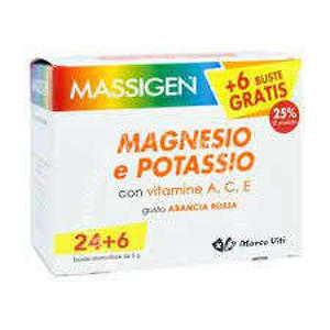 Massigen - MASSIGEN MAGNESIO POTASSIO 24 BUSTINE + 6 BUSTINE