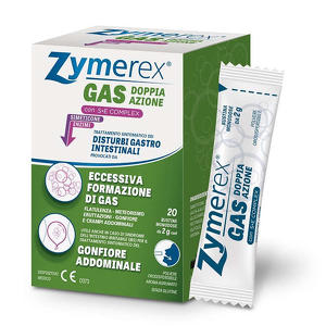 Difar Diagn - ZYMEREX GAS DOPPIA AZIONE CON S+E COMPLEX 20 BUSTINE MONODOSE DA 2 G